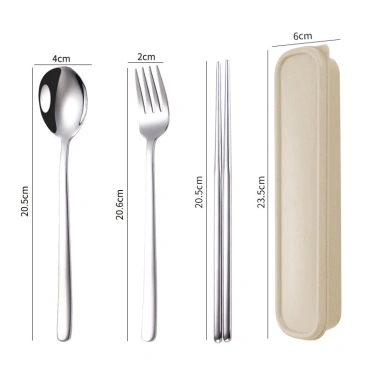 Set Dụng Cụ Ăn Thép Không Gỉ Kèm Hộp Đựng Tiện Lợi - Bền Bỉ, Giá Ưu Đãi 10