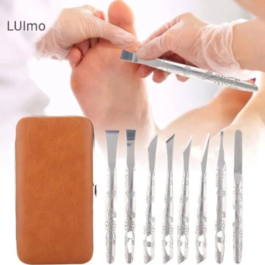 Set Dụng Cụ Làm Móng Tay Chân LUImo Thép Không Gỉ, Dao Ngón, Cạp Da Chết, Loại Bỏ SBS, Giá Ưu Đãi 273k