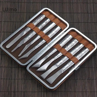 Set Dụng Cụ Làm Móng Tay Chân LUImo Thép Không Gỉ, Dao Ngón, Cạp Da Chết, Loại Bỏ SBS, Giá Ưu Đãi 273k