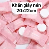 Set dùng thử 25 viên Khăn giấy nén du lịch tiện lợi 20x22cm Giá chỉ 25.000 VND