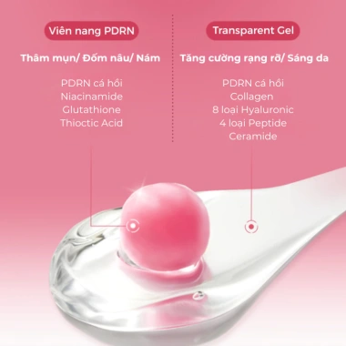 Set dưỡng sáng căng bóng da PDRN Pink Serum Peptide + Kem Capsule Giá ưu đãi 1.02tr 6