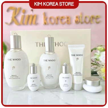 Set dưỡng trắng da Whoo chính hãng – Combo làm mờ thâm nám, tàn nhang, bộ tinh chất Gongjinhyang Seol – 829.000₫