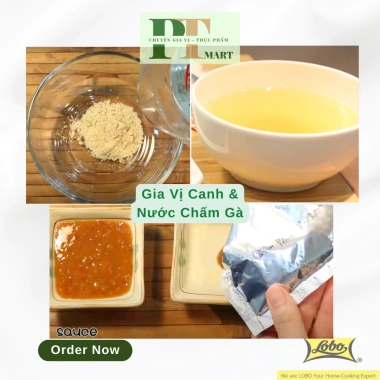 Set Gia Vị Cơm Gà Hải Nam Lobo - Cơm, Canh, Nước Chấm, Giá 44.000đ