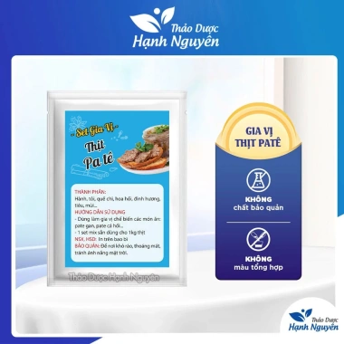 Set gia vị làm pate 1kg chuẩn vị thơm ngon Thảo Dược Hạnh Nguyên chỉ 10.000 VND 10 Set gia vị làm pate 1kg chuẩn vị thơm ngon Thảo Dược Hạnh Nguyên chỉ 10.000 VND 10