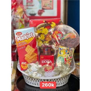 Sét giỏ nơ + túi kiếng gói quà lễ tết 2.026 Giá chỉ 20.000đ, rẻ đẹp, phụ kiện đầy đủ 4