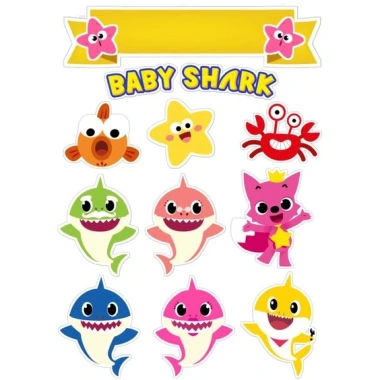 Set Gỗ Tô Màu Baby Shark 16 con 7cm - Đồ Chơi Giá Rẻ 50.000 (Giảm từ 61.000), An Toàn, Phát Triển Kỹ Năng 7