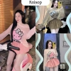Set Hello Kitty KNISOP Áo Tay Dài + Váy Tầng Freesize Dễ Thương Giá 261.000đ