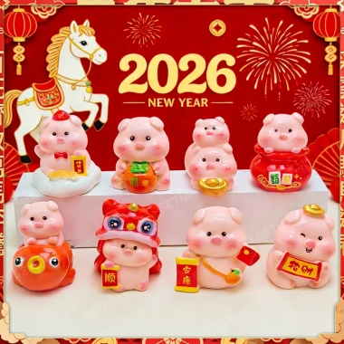 SET Heo Tết 2.026 May Mắn Tài Lộc - Đồ Trang Trí Dễ Thương, Quà Tặng Nắm Mới, Giá Ưu Đãi 92.960₫