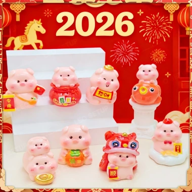 SET Heo Tết 2.026 May Mắn Tài Lộc - Đồ Trang Trí Dễ Thương, Quà Tặng Nắm Mới, Giá Ưu Đãi 92.960₫ 5