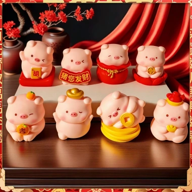 SET Heo Tết 2.026 May Mắn Tài Lộc - Đồ Trang Trí Dễ Thương, Quà Tặng Nắm Mới, Giá Ưu Đãi 92.960₫ 6