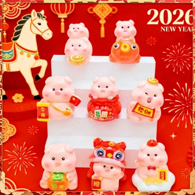 SET Heo Tết 2.026 May Mắn Tài Lộc - Đồ Trang Trí Dễ Thương, Quà Tặng Nắm Mới, Giá Ưu Đãi 92.960₫ 7