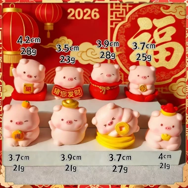 SET Heo Tết 2.026 May Mắn Tài Lộc - Đồ Trang Trí Dễ Thương, Quà Tặng Nắm Mới, Giá Ưu Đãi 92.960₫ 8