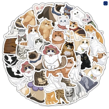 Sét Hình Dán 50-60-100 Sticker Giấy Dễ Thương Cho Tập, Bình Nước, Nón, Máy Tính - Giá 16.000 VND
