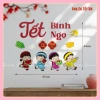 Set Hình Gỗ Dán Tường Trang Trí Tết – Sticker Decor Nhà Bách Mộc, Giá 138k