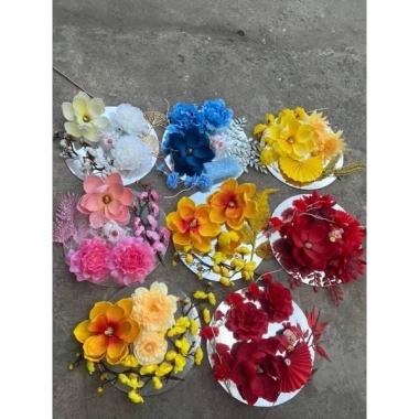 Set hoa mộc Lan trang trí tháp bánh - Giỏ quà Tết giá ưu đãi 80.000 VND