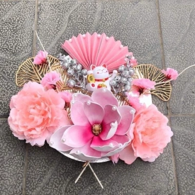 Set hoa mộc Lan trang trí tháp bánh - Giỏ quà Tết giá ưu đãi 80.000 VND 8 Set hoa mộc Lan trang trí tháp bánh - Giỏ quà Tết giá ưu đãi 80.000 VND 8