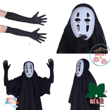 Set Hóa Trang Vô Diện: Mặt Nạ, Áo Choàng, Găng Tay Cosplay Độc Đáo - Giá Ưu Đãi 164k - Bộ Trang Phục Đầy Ấn Tượng
