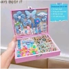 Sét hộp 156 chi tiết kẹp tóc, dây buộc, nhẫn, nơ - Tặng túi - Chỉ 140.000đ 9