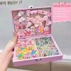 Sét hộp 156 chi tiết kẹp tóc, dây buộc, nhẫn, nơ - Tặng túi - Chỉ 140.000đ 10