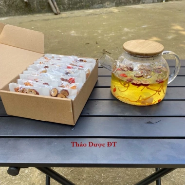 Set Hộp 30 Gói Trà Đông Trùng 3/4/5/8 Vị - Tặng Bình Thuỷ Tinh, Giá chỉ 135.000đ 5