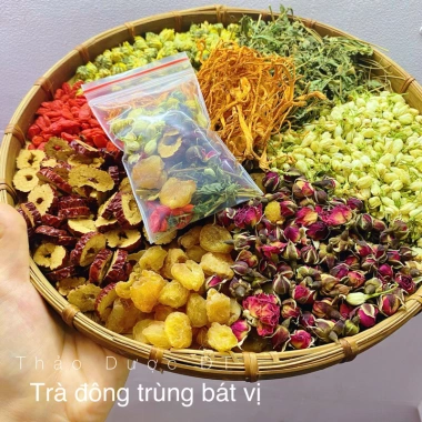 Set Hộp 30 Gói Trà Đông Trùng 3/4/5/8 Vị - Tặng Bình Thuỷ Tinh, Giá chỉ 135.000đ 6