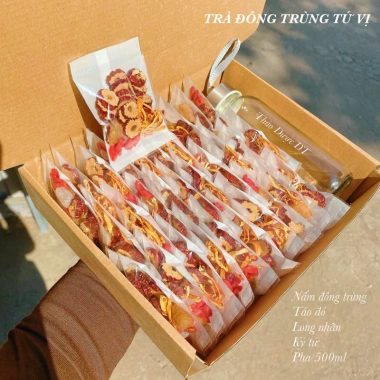 Set Hộp 30 Gói Trà Đông Trùng 3/4/5/8 Vị - Tặng Bình Thuỷ Tinh, Giá chỉ 135.000đ 8
