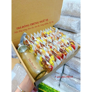 Set Hộp 30 Gói Trà Đông Trùng 3/4/5/8 Vị - Tặng Bình Thuỷ Tinh, Giá chỉ 135.000đ 9