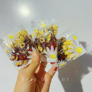 Set Hộp 30 Gói Trà Hoa Cúc Táo Đỏ Kỷ Tử – An Thần Ngủ Ngon, Giá chỉ 100.000₫