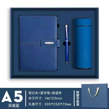 Sét hộp quà tặng sổ da cao cấp A5 sang trọng kèm bút và bình giữ nhiệt tiện dụng Giá ưu đãi 322.000₫ 10