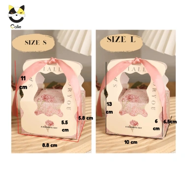 Set Hộp Quà Tặng Tiểu Thư 100/50/20 - Tay Cầm, Nơ Lụa, Hộp Son Lady Kiểu Châu Âu Giá 59.000