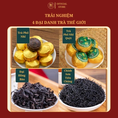 Set Hộp Quà Tặng Trà 4 Đại Danh Trà + Ấm Thời Đại Thịnh Vượng - Quà Biếu Sếp, Sự Kiện 5