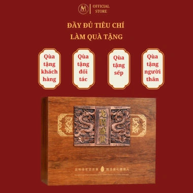 Set Hộp Quà Tặng Trà 4 Đại Danh Trà + Ấm Thời Đại Thịnh Vượng - Quà Biếu Sếp, Sự Kiện 9