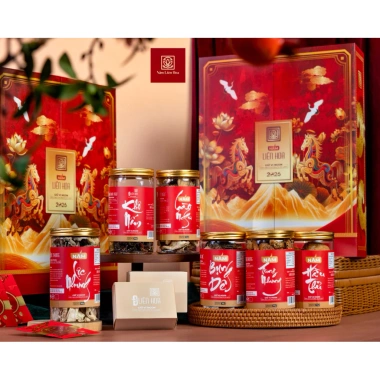 Set hộp quà Tết Nấm Khô cao cấp - Giảm 20% - Quà tặng sang trọng, vị thơm ngon