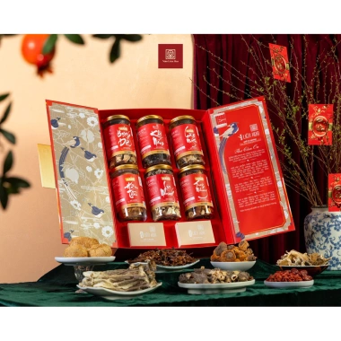 Set hộp quà Tết Nấm Khô cao cấp - Giảm 20% - Quà tặng sang trọng, vị thơm ngon
