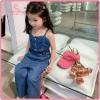 Set Jean Bé Gái Áo Hai Dây Quần Ống Suông Lưng Thun Chất Mềm Mịn Co Giãn 239.000₫ 2