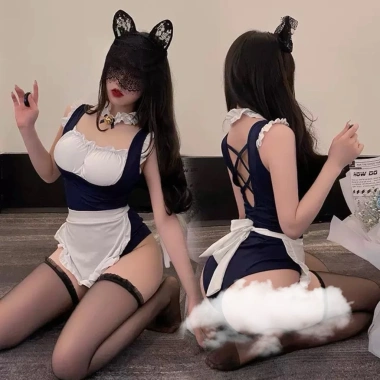 Set Jum Thun Cosplay Hầu Gái Full Size 35-100Kg - Đầy Đủ, Thoải Mái, Giá 129.500 VND 5 Set Jum Thun Cosplay Hầu Gái Full Size 35-100Kg - Đầy Đủ, Thoải Mái, Giá 129.500 VND 5