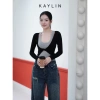 Set KAYLIN 2 áo xoắn eo và áo ba lỗ, thun co giãn, cá tính - 330.000₫ 7