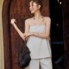 Set KAYLIN áo hai dây + quần suông dài vải linen BST Tháng 3 - Giá 625.000₫ 5