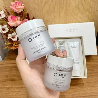 Set Kem Dưỡng Trắng Da Ohui Extreme White 50ml+20ml - Da Mịn, Giá 1.69 Triệu