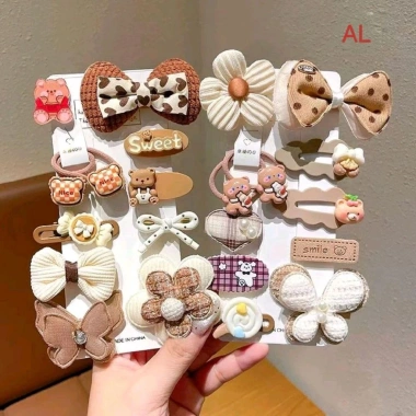 Sét Kẹp Nâu Dễ Thương Cho Bé Giá Siêu Tiết Kiệm 55.000₫ Giảm 11.000₫ 5