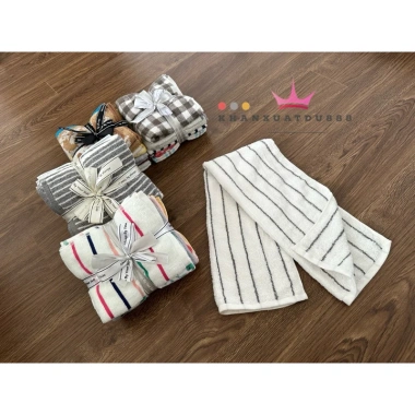 Set khăn gội Organic xuất Nhật 35x75cm - Giá ưu đãi 125.000₫, mềm mại, thấm hút
