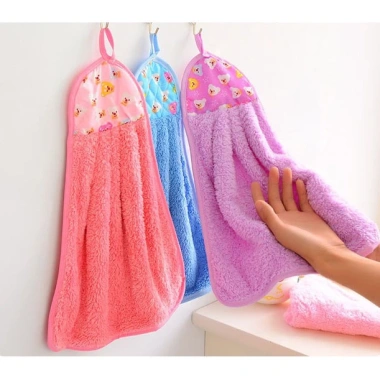 Set khăn lau tay nhà bếp cotton siêu mềm mịn, treo tường đa năng - Giá chỉ 10.000đ 6