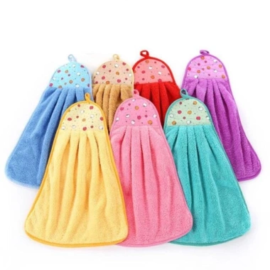 Set khăn lau tay nhà bếp cotton siêu mềm mịn, treo tường đa năng - Giá chỉ 10.000đ 10