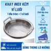 Set Khay và Đĩa Vỉ Lưới Lọc Dầu INOX 304 Cao Cấp - Đựng Ráo Dầu Chiên Rán