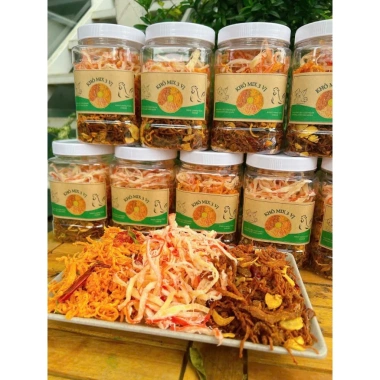 Set khô mix 3 vị gà, heo, mực hấp nước dừa 350g - Giá ưu đãi 99.000đ 9