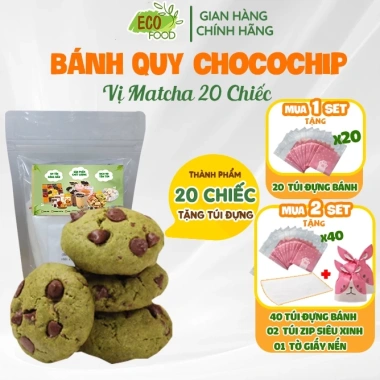 Set làm bánh Chocochip Cookie Mix 3 vị 60 chiếc - Socola Chip EcoFood chỉ 47.5k 10 Set làm bánh Chocochip Cookie Mix 3 vị 60 chiếc - Socola Chip EcoFood chỉ 47.5k 10