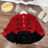 Sét len bé gái Miu Kids 12-38kg - Len dệt kim mềm mịn, đính nơ & váy sang chảnh Tết Noel, giảm còn 269k 5
