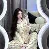 Sét Lụa Latin Hàng Thiết Kế Tay Dài Chấm Bi Cổ Tròn Đính Gấu - Hình Chụp Thật, Trải Sàn Chuẩn QCCC, Giá 92.400 VND 10