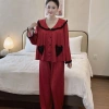 Set lụa mặc nhà áo tay loe fom suông rộng ren 2 dạng ngắn dài giá ưu đãi 136k 9