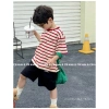 Set M29 áo cotton sọc bé trai, phối quần jean xịn xò, phù hợp 10‑30kg - 154.000₫ 2
